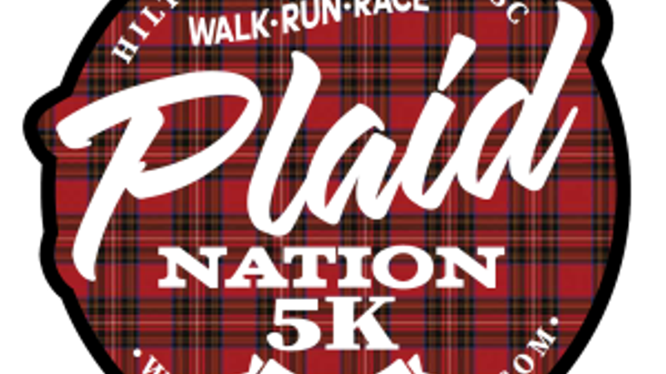 Plaid Nation 5K includes 2 Golf Tix, shirt & finishers medal cover