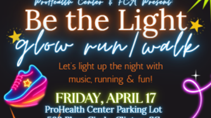 Be the Light 5K Glow Run/Walk and 1 Mile Fun Run for FCA 2026 cover