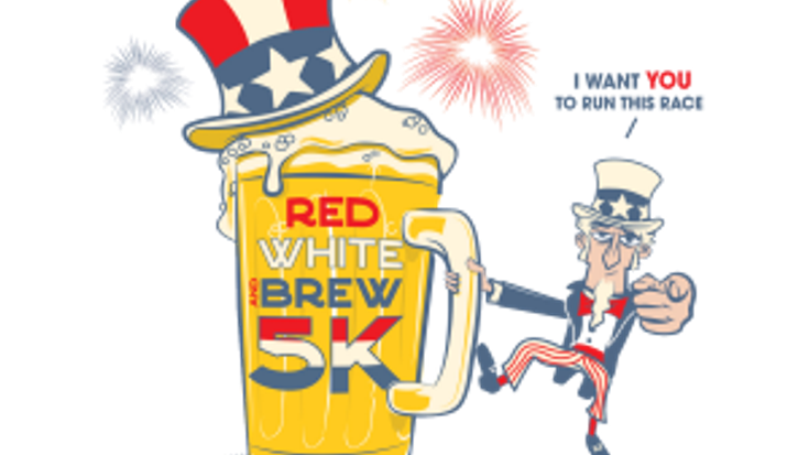 Red White & Brew 5k Run/Walk cover