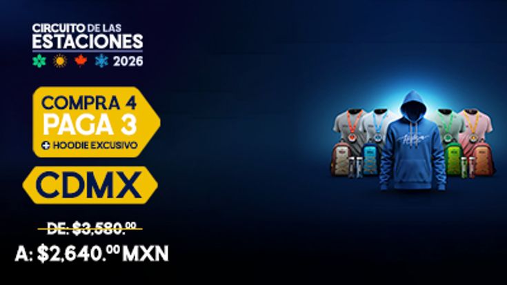 COMBO Carreras Circuito de las Estaciones CDMX 2026 cover