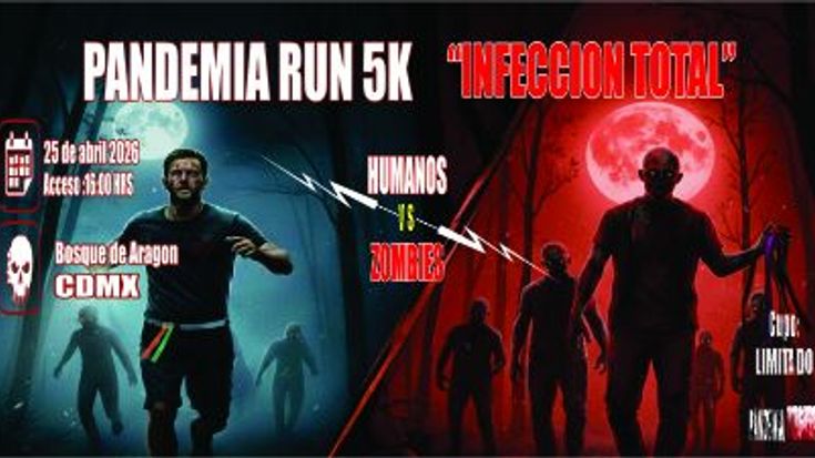 💉 PANDEMIA RUN 5K: “INFECCIÓN TOTAL” 💉 cover