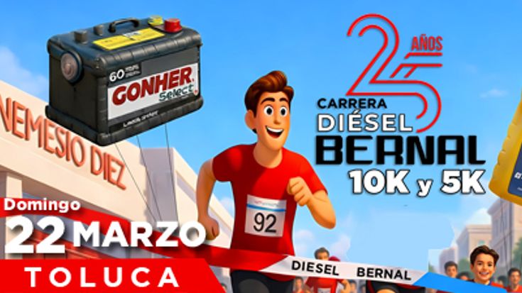 1a. Carrera Diesel Bernal Toluca, 10k y 5k (Disel - Dicel) cover