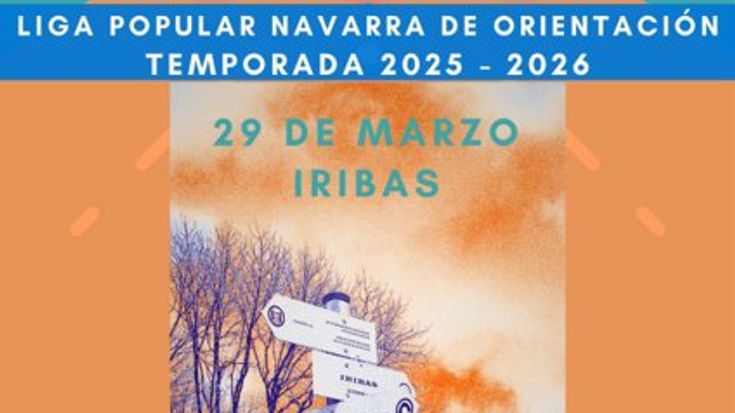 Liga Popular de Orientación Navarra. Iribas cover