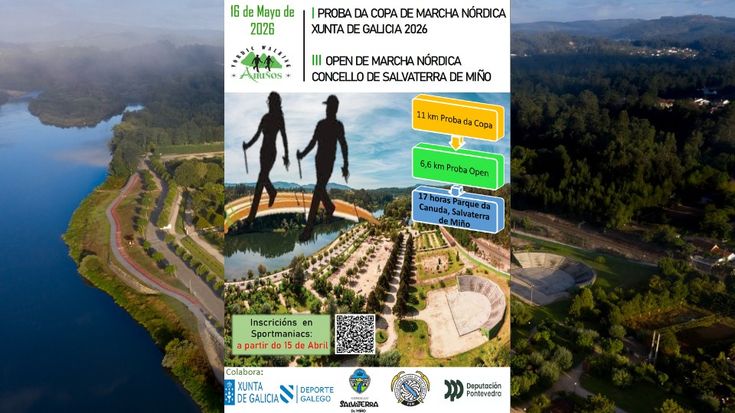 I Proba da Copa e III Open de Marcha Nórdica Concello de Salvaterra de Miño cover