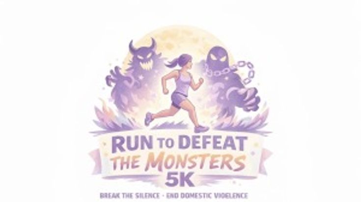 Run to Defeat the Monsters- DV Awareness cover