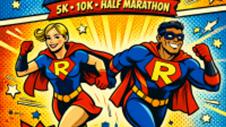 SuperHero - Runbelievable - 5K. 10K. Half Marathon by Califlow Runs cover