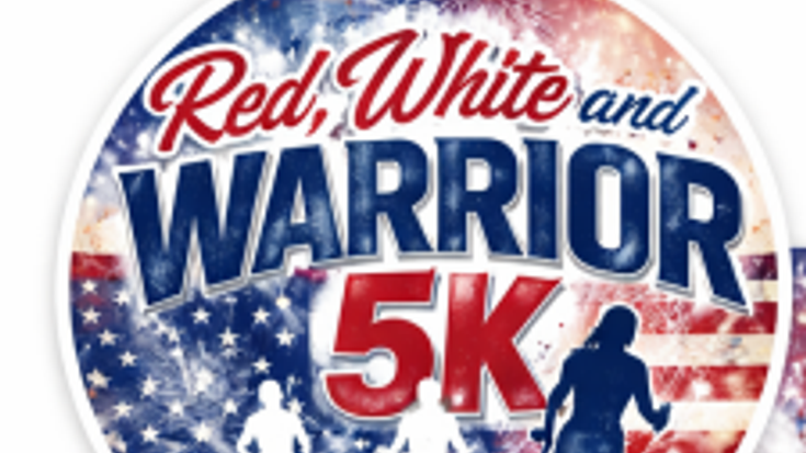 Red, White, and WARRIOR 5K cover