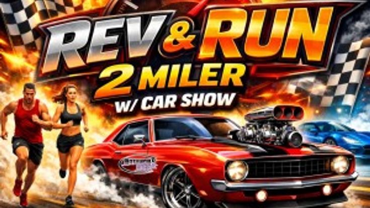Rev & Run 2 Miler with Car Show cover