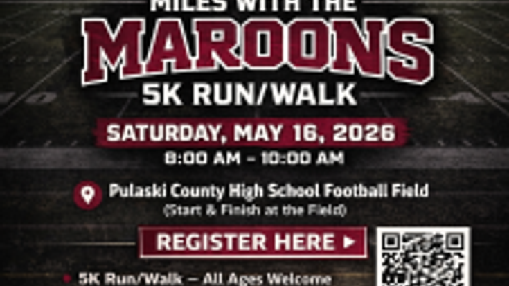 MILES WITH MAROONS 5K  RUN/WALK cover