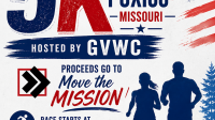 Red White and Run Puxico 5k cover