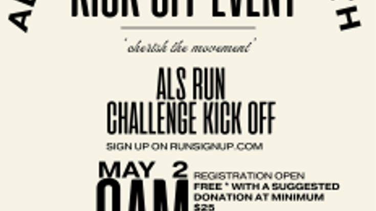 ALS RUN EVENT AND FUNDRAISER cover