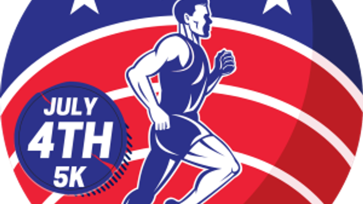 Run White and Blue 5K cover