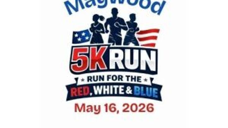 Maywood 5k "Run for the Red, White & Blue" cover