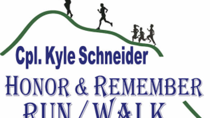 Cpl. Kyle Schneider HONOR & REMEMBER HYBRID RUN/WALK 5K cover
