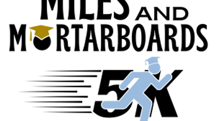 Miles and Mortarboards 5K cover