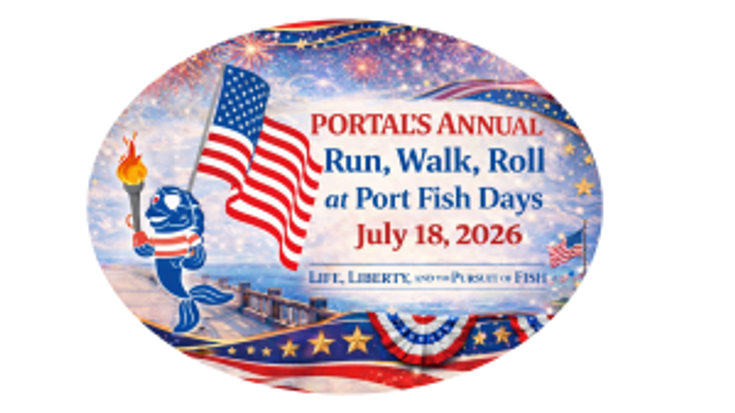 Portal 41st Fish Day Run/Walk/Roll 2026 - NEW FLAT CAPTAINS COURSE ADDED cover