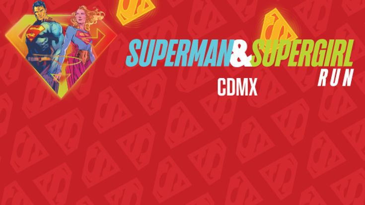 Superman & Supergirl Run CDMX 2026 - DC cover