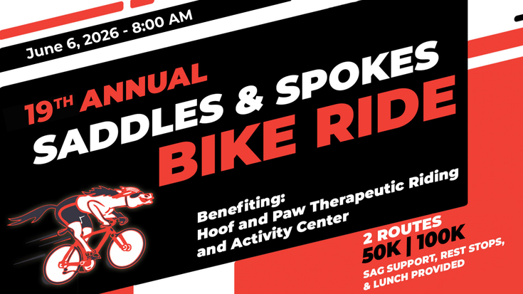 2026 Saddles and Spokes Bike Ride cover
