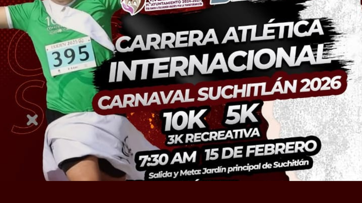CARRERA ATLÉTICA INTERNACIONAL CARNAVAL SUCHITLÁN 2026 cover