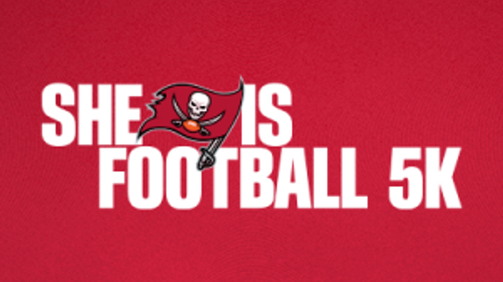 She is Football 5K Run, Walk & Stroll cover