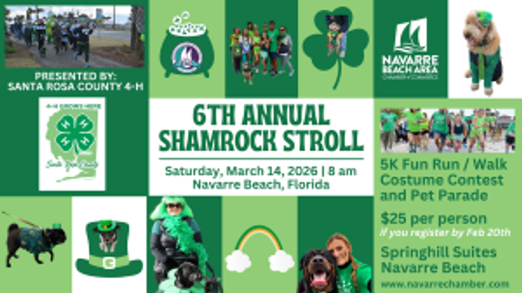 Annual Shamrock Stroll 5K Fun Run, Walk & Pet Parade cover