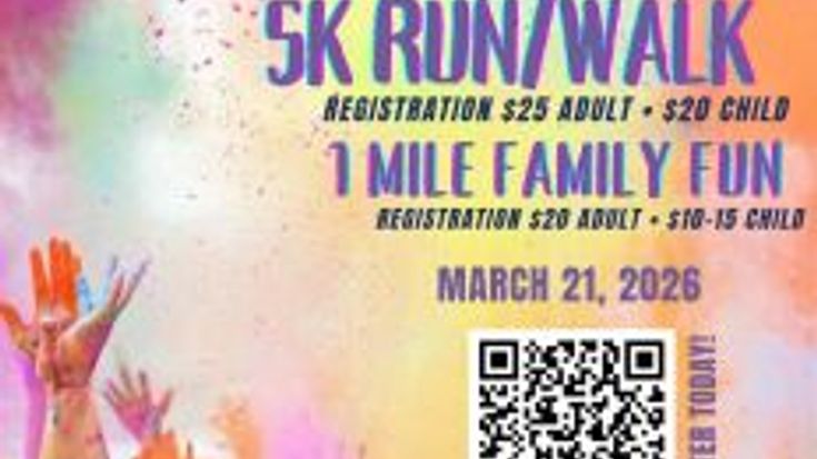 MJWC Color Fun Run and 5k cover