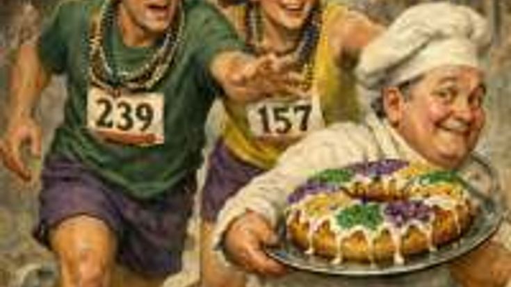 Fat Tuesday run for the beads 5K/10K Run at Keg Grove cover