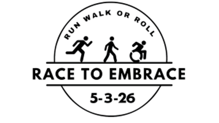 Race to Embrace 3Mile & 1/2 Mile Run, Walk or Roll cover