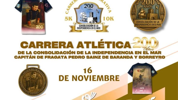 Carrera Atlética 200 años de la consolidación de la independencia en el mar cover