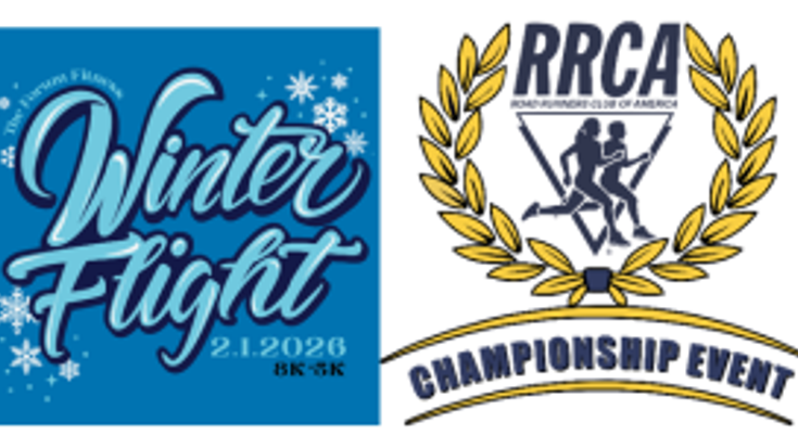 Forum Fitness 43rd Annual Winter Flight 8K & 5K and 2026 RRCA NC 8K Championship cover