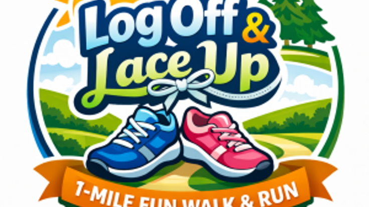 Log Off & Lace Up - 1 Mile Fun Walk & Run! cover