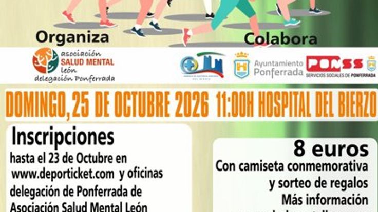 VII Marcha Solidaria por la Salud Mental en el Bierzo cover