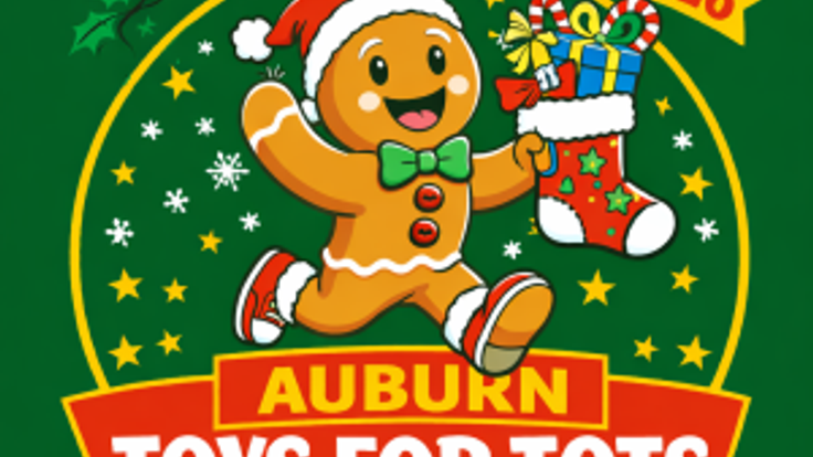 2026 Auburn Toys for Tots 1-Mile/5K/10K cover
