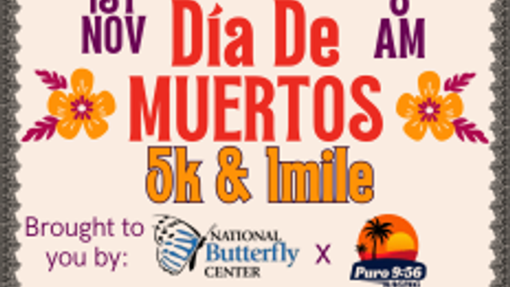 Día de los Muertos 5K — National Butterfly Center × Puro 9:56 Racing cover