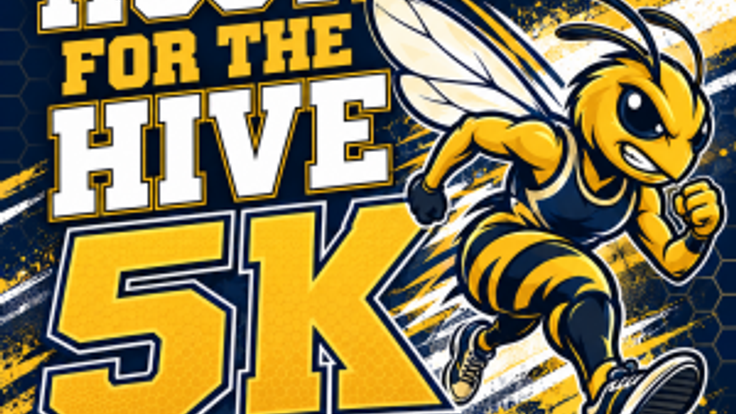 Hustle for the Hive 5K for Emory and Henry Cheer cover