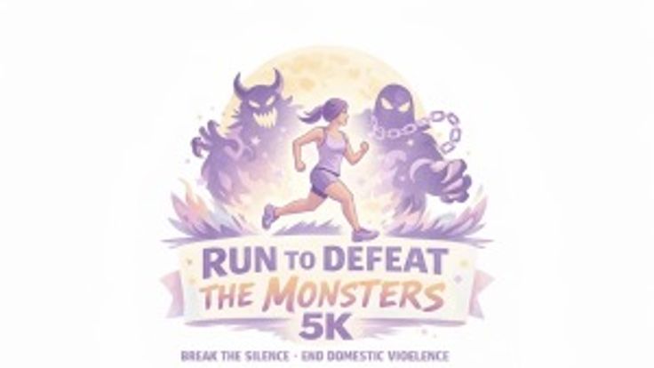 Run to Defeat the Monsters- DV Awareness cover