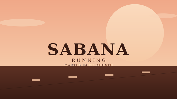 Running - Sabana - Martes 04 de Agosto cover
