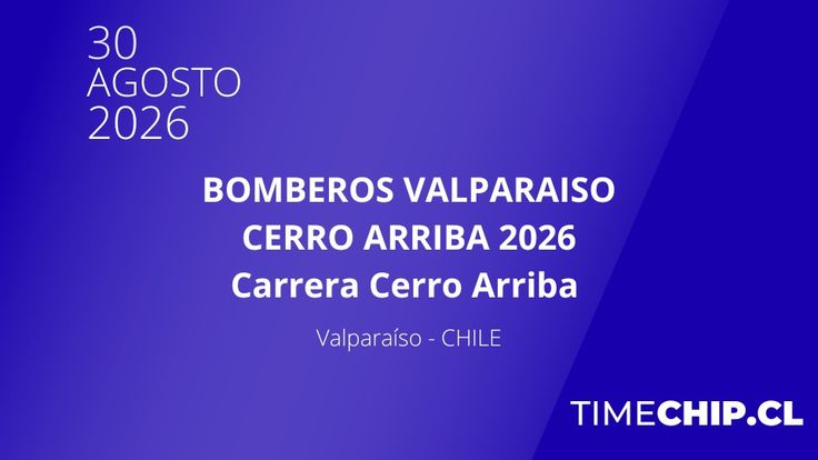 Bomberos Valparaíso Cerro Arriba 2026 cover