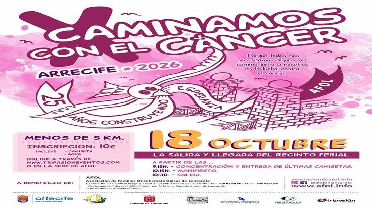 10º Edición CAMINAMOS CONTRA EL CÁNCER AFOL 2026 cover