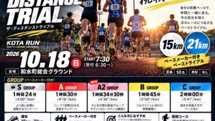 THE 4th DISTANCE TRIAL 21K ーマラソンシーズンへ、挑戦の一歩ー cover