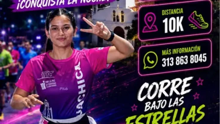 carrera atlética Aguachica “Conquista la Noche” cover