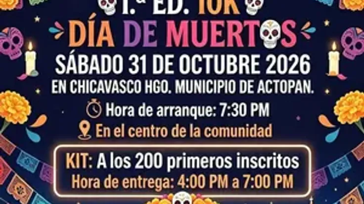 1a Carrera Día de Muertos Chicavasco cover