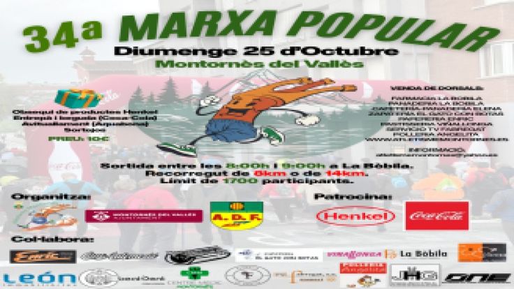 34a Marxa Popular de Montornès cover