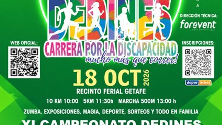 Carrera por la Discapacidad Dedines cover