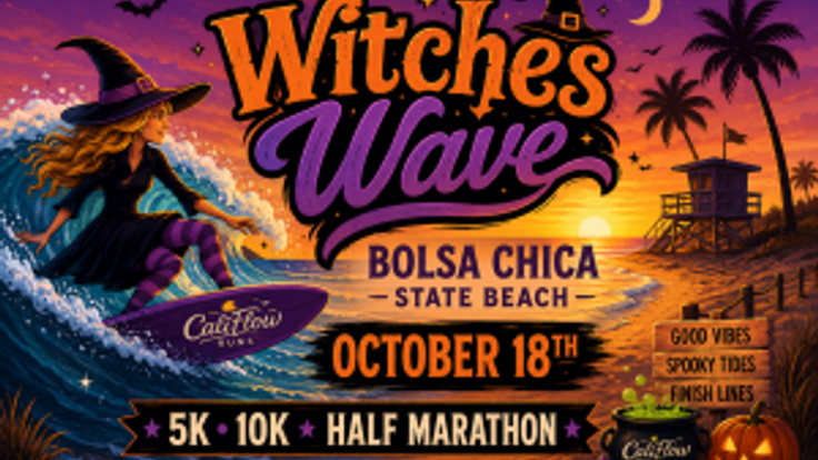 Witches Wave - Halloween Run 5K, 10K, and Half Marathon by Califlow Runs cover
