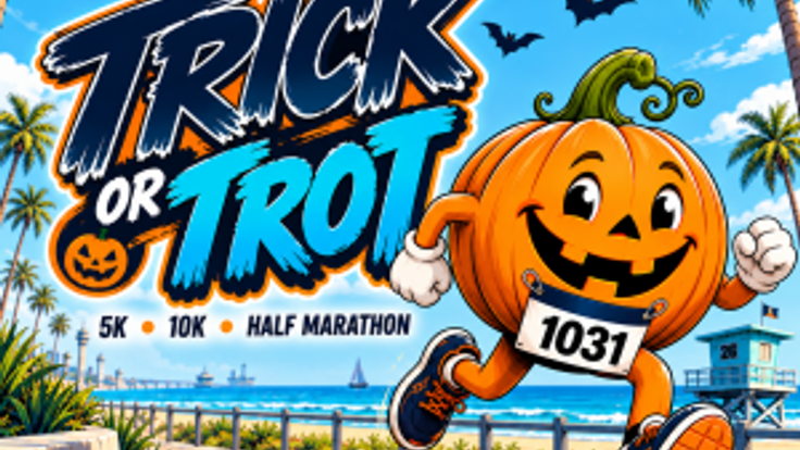 Trick or Trot 5K, 10K, and Half Marathon by Califlow Runs cover