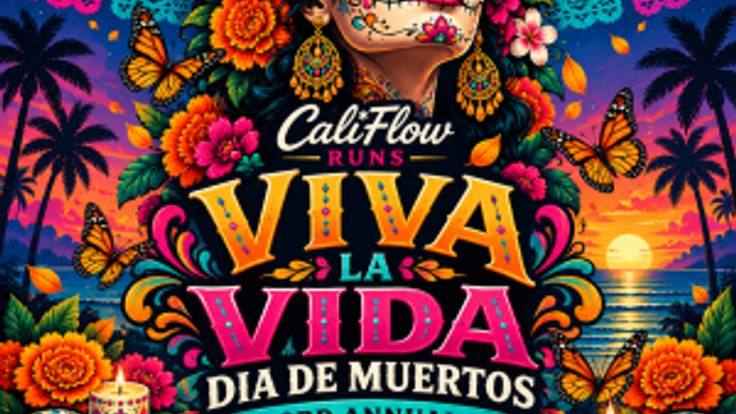 Día de Muertos - Viva la Vida - 5K, 10K, and Half Marathon by Califlow Runs cover