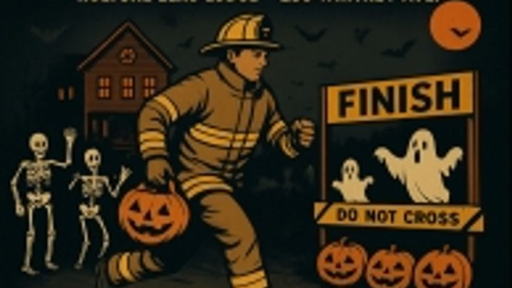 Halloween Holyoke Firefighters 5K cover