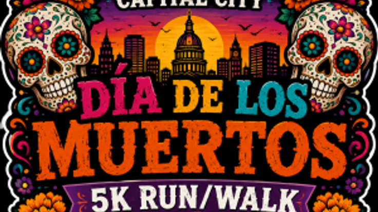 Capital City Dia de Los Muertos 5k Run/Walk/Roll cover