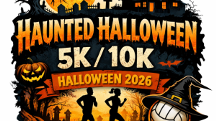 HAUNTED HALLOWEEN 5K & 10K RUN / WALK: A fundraiser for the Spring Lake Schools Boys' volleyball program. cover